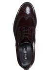 Soldini burgandy leather lace-ups