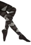 Camano ARGYLE - Tights - black