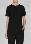 &Other Stories viscose wool long t-shirt black