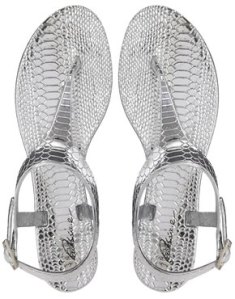 Asos Park Lane Toepost Jelly Flat Sandals