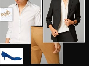 Black, white, beige and bright blue 2