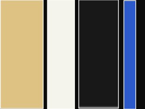 Black, white, beige and bright blue 3