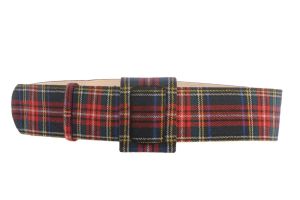 Fausto Pugliesi tartan belt