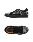 Jeffrey Campbell black suede studded low-tops