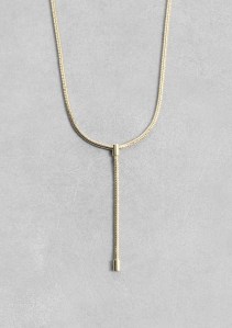 & Other Stories CHUNKY TIE NECKLACE gold