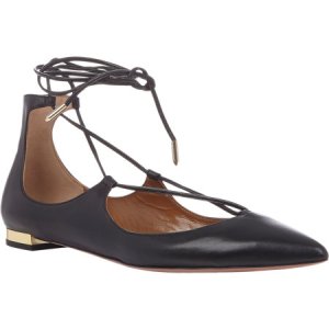 Aquazzurra Christy Lace-up flats