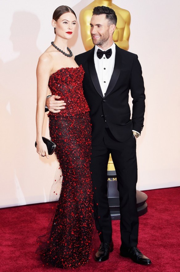 Behati  Prinsloo in Armani Prive gown