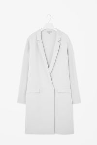 COS LONG SILK JACKET light grey