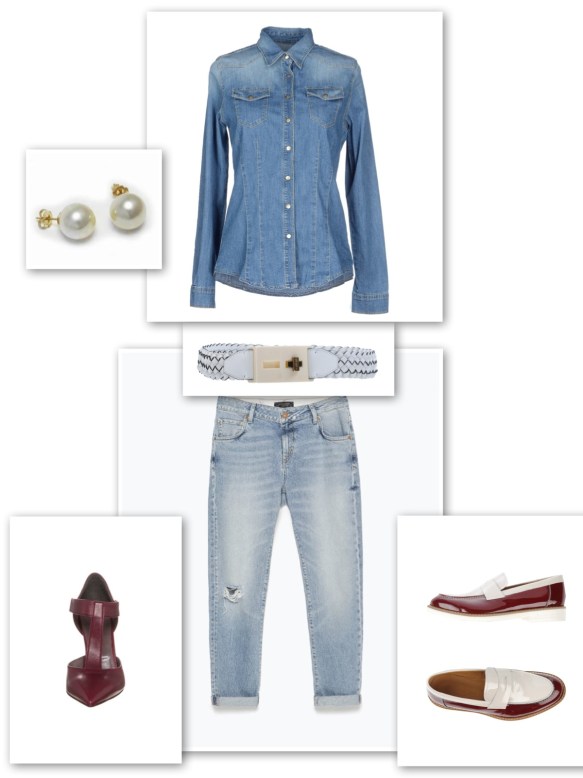 DOUBLE DENIM LOOK
