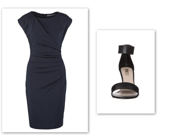 Black shift dress (provocative)