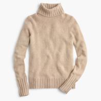 J.Crew COLLECTION CASHMERE CHUNKY TURTLENECK SWEATER beige