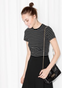 &Other Stories Striped Crewneck T-Shirt (95% cotton 5% Eleastane) € 25