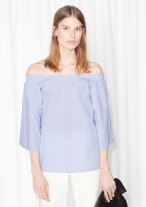 & Other Stories Off Shoulder Blouse lavender.