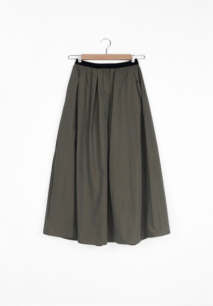 Hidden Forest Cotton long skirt khaki