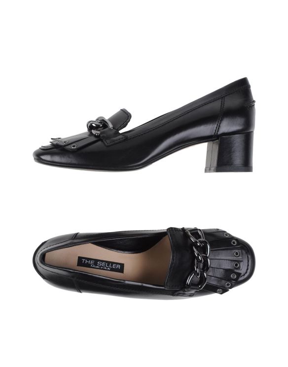 THE SELLER Moccasins black leather